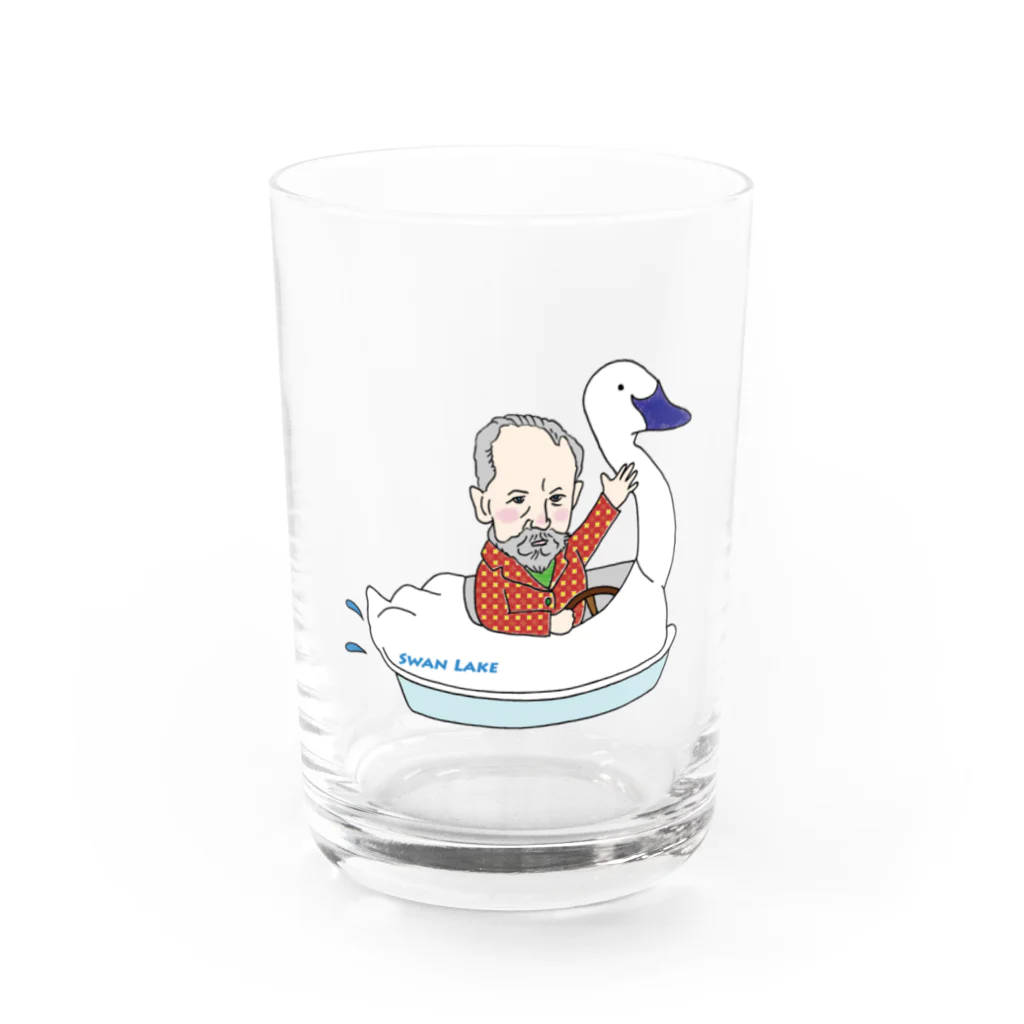 ミナミハチゴーの作曲家シリーズ：チャイコフスキー Water Glass :front