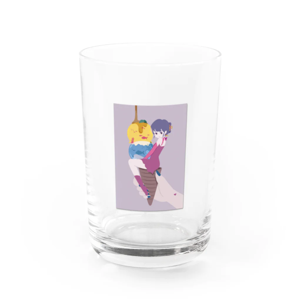 fu-ko_2311のジェラートの妖精さん Water Glass :front