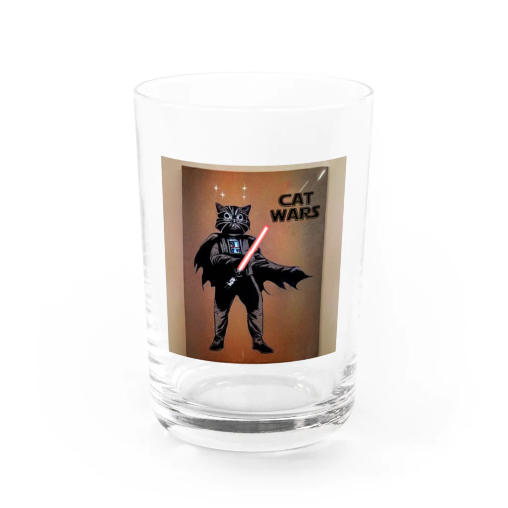 AI画家『Stable Diffusion』Shopのスター・ウォーズ風な『CAT WARS』 Water Glass :front