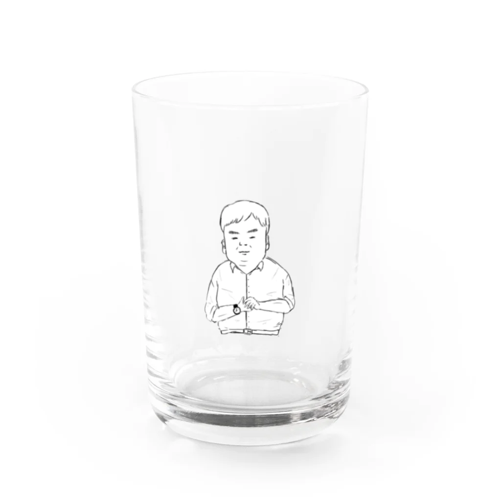 greenpieのオジサン Water Glass :front