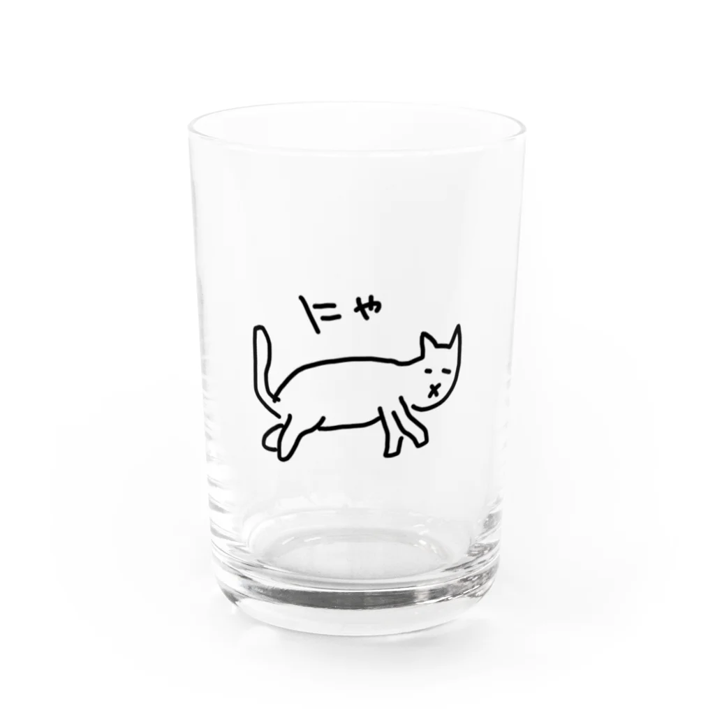 ののの猫屋敷のうむうむ Water Glass :front