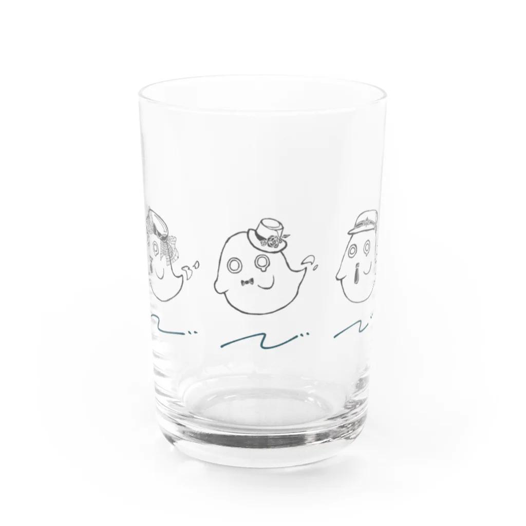 しろさきのおめかしゆうれい(透ける) Water Glass :front