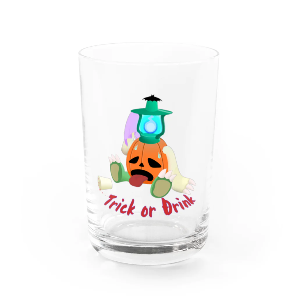 ないから　〜If None〜のTrick or Drink ~ジャック•オ•ランタン~ Water Glass :front