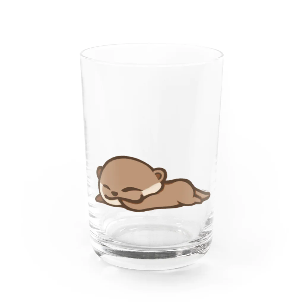 綾錦工房 りこりすのおしゃぶりカワウソ Water Glass :front