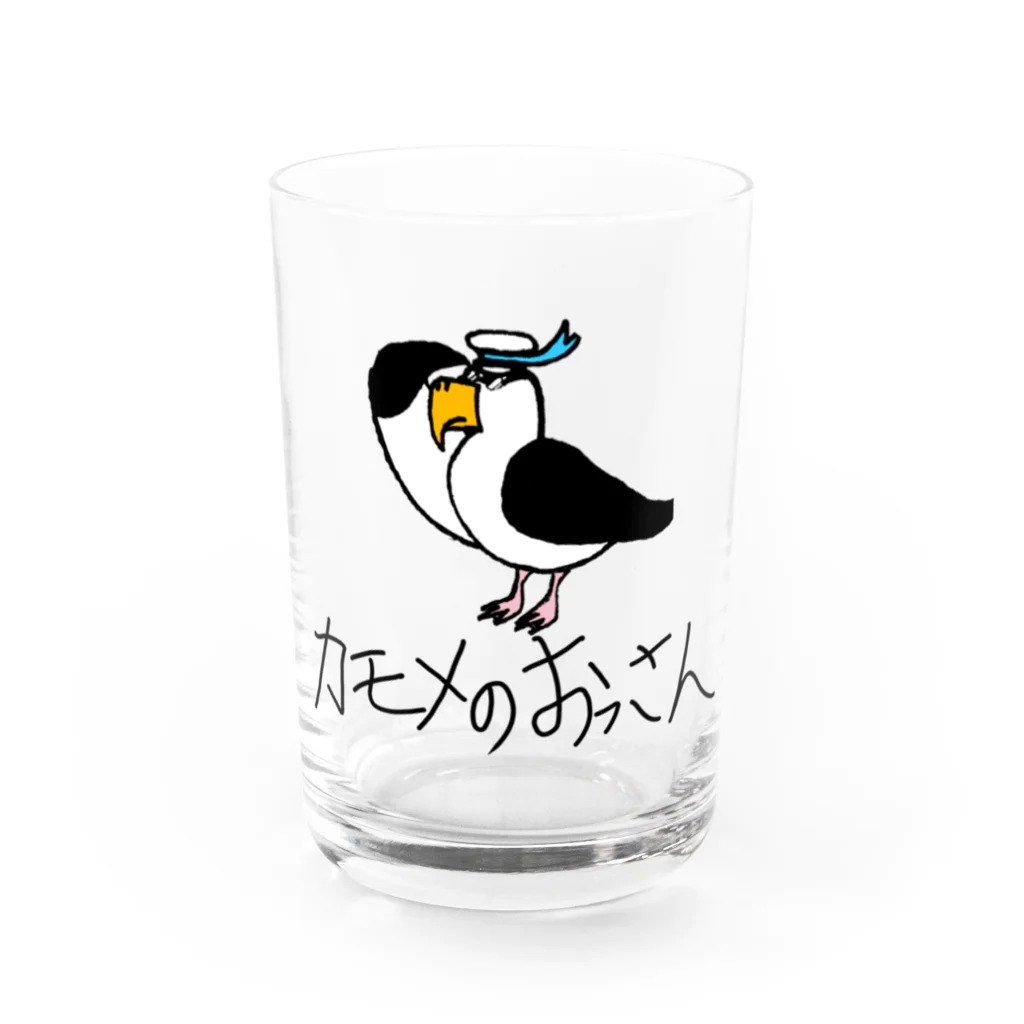 カモメのおっさんの船長なカモメのおっさん Water Glass :front