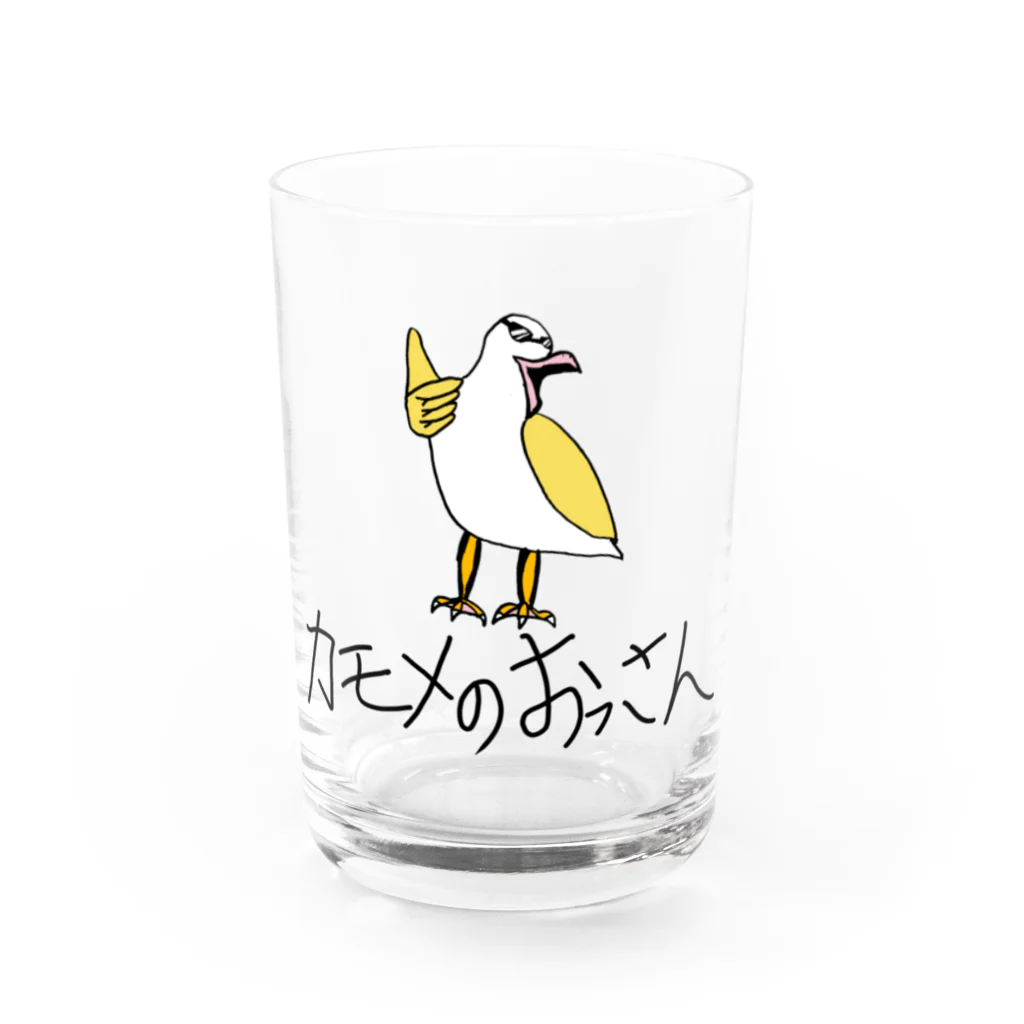 カモメのおっさんのアゲアゲなカモメのおっさん Water Glass :front