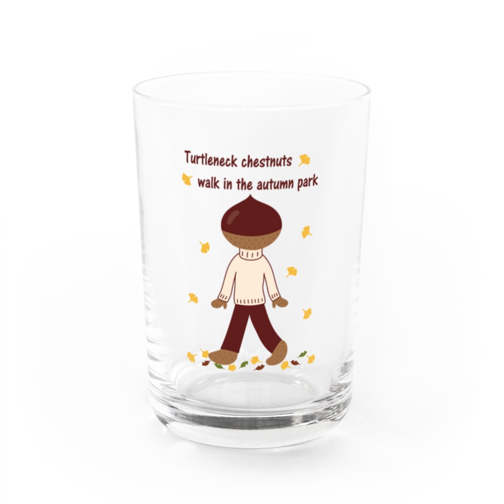 キッズモード某のとっくりくんの秋散歩 Water Glass :front