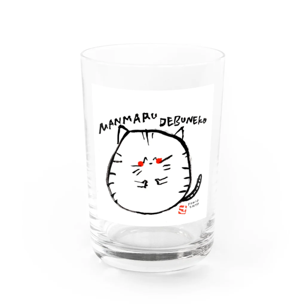 KumasanTOKYOのデブねこ Water Glass :front