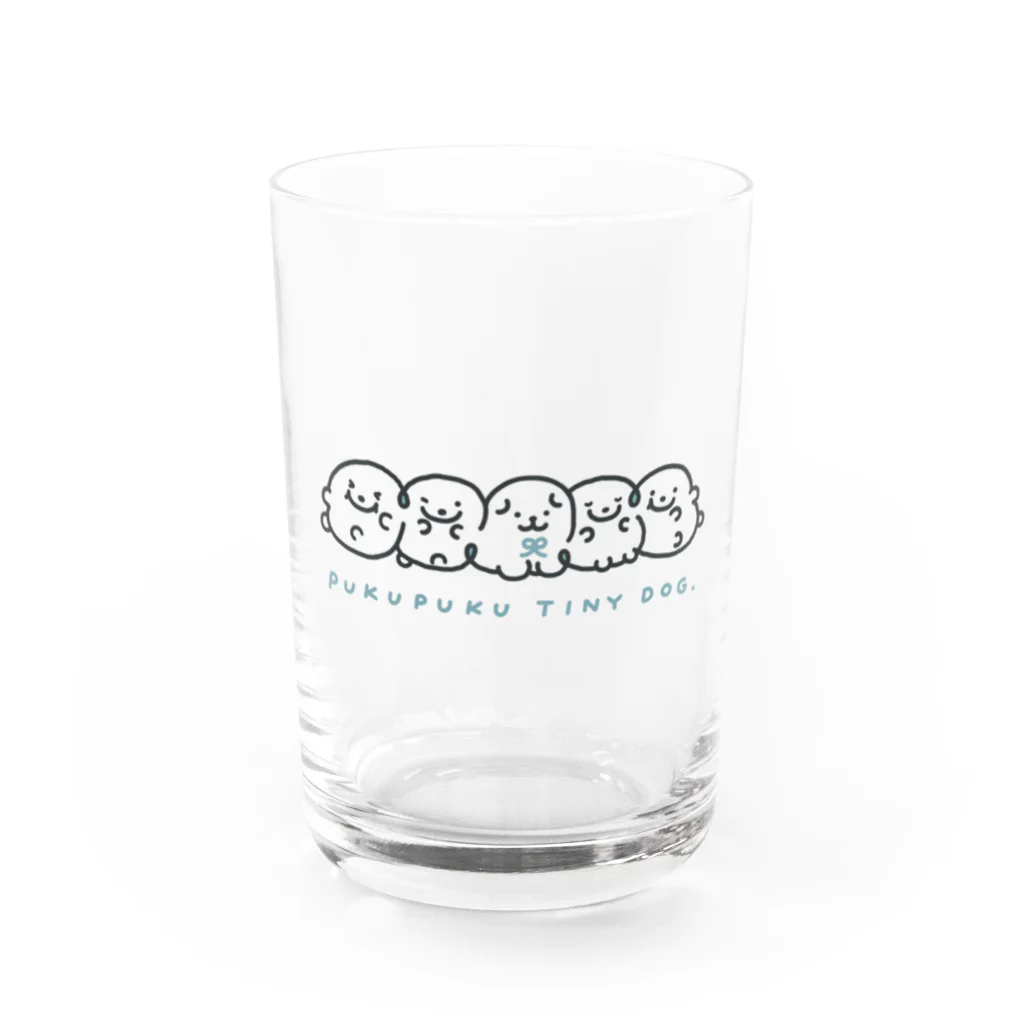 穂の湯のプクプク・タイニードッグ Water Glass :front