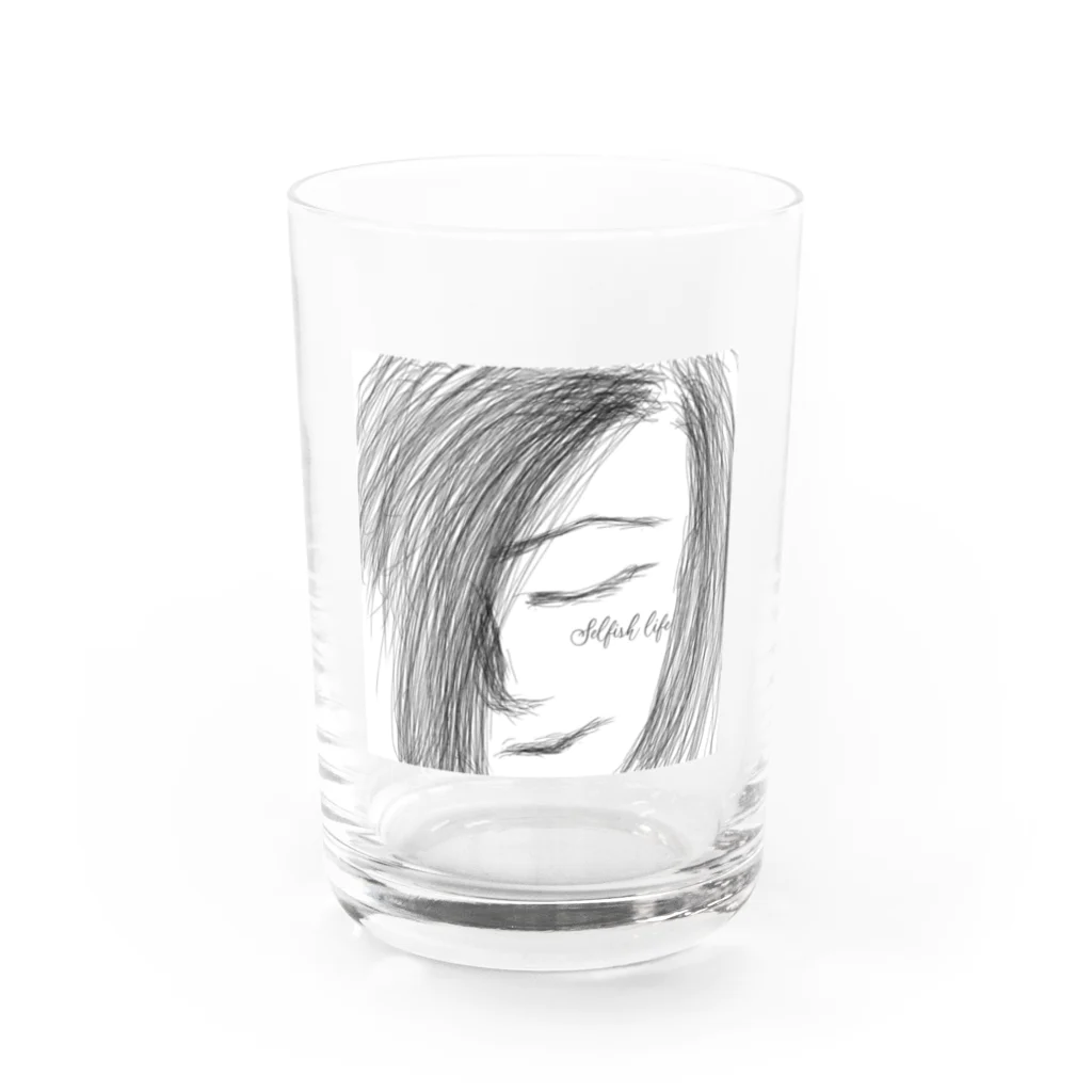 セルフィッシュな暮らしのけいこのセルフィッシュなくらし Water Glass :front