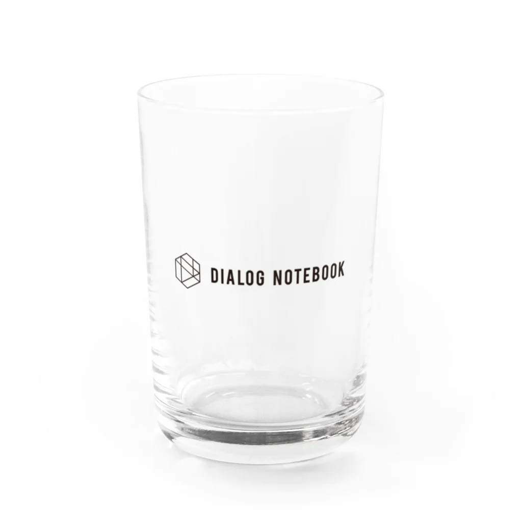 DIALOG NOTEBOOK FUN STOREのロゴ・ヨコ・黒 Water Glass :front