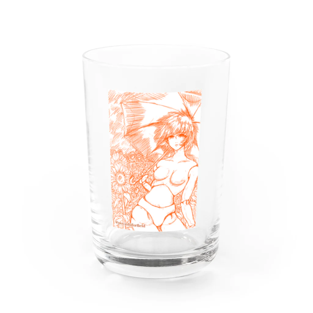 こやしファクトリーの郷愁（夕暮れ色） Water Glass :front