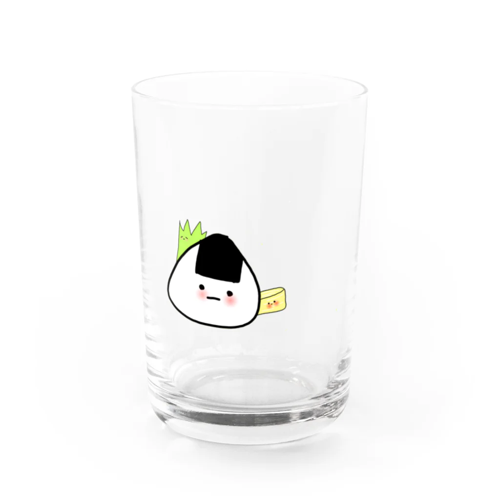 ♡yuki♡のおにぎりちゃん Water Glass :front