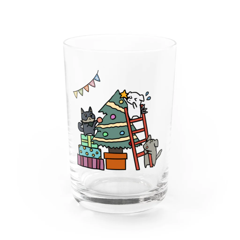 INOIZの【冬季限定】いぬいずのクリスマス グラス前面