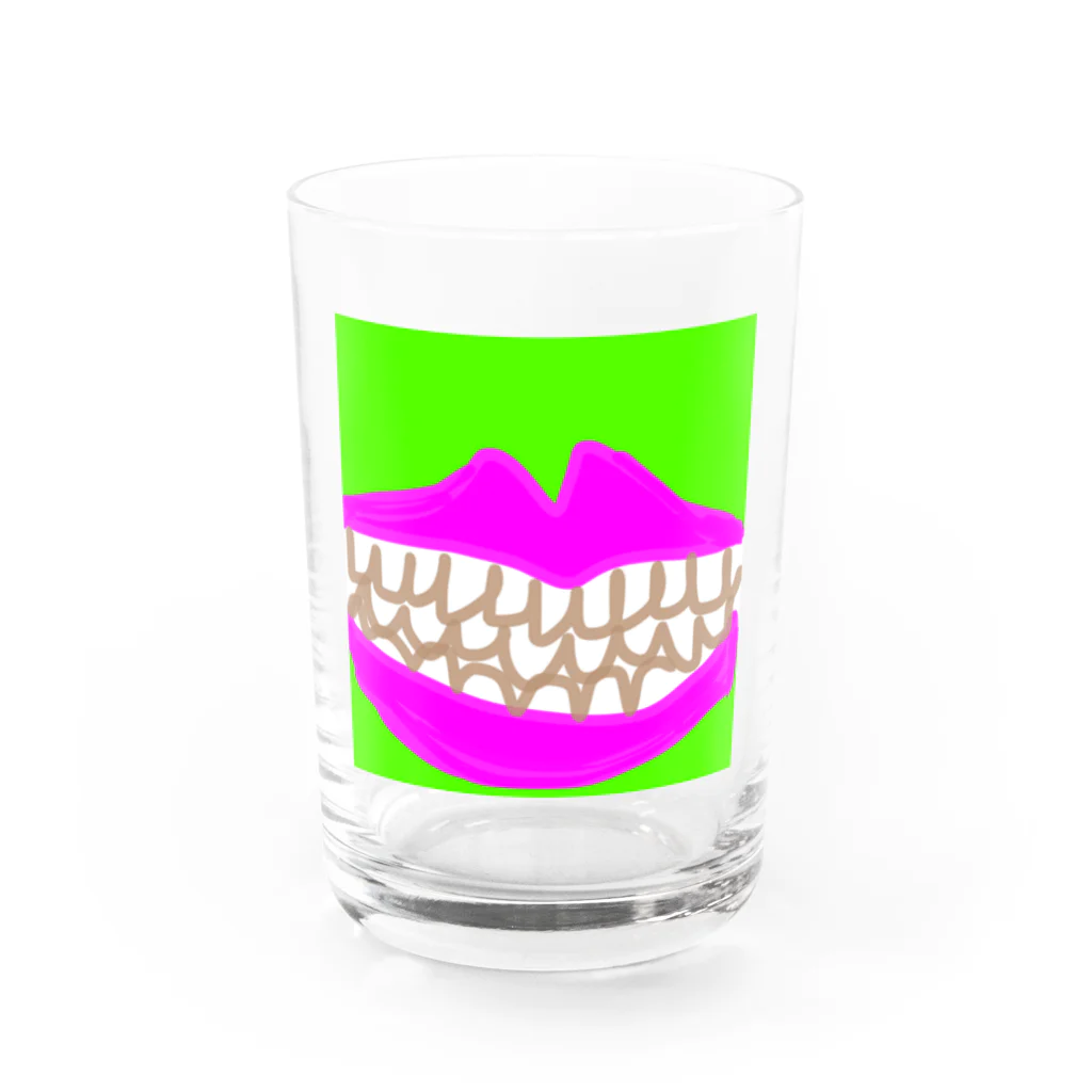 eiga_boysのHave a lot of teeth Water Glass :front