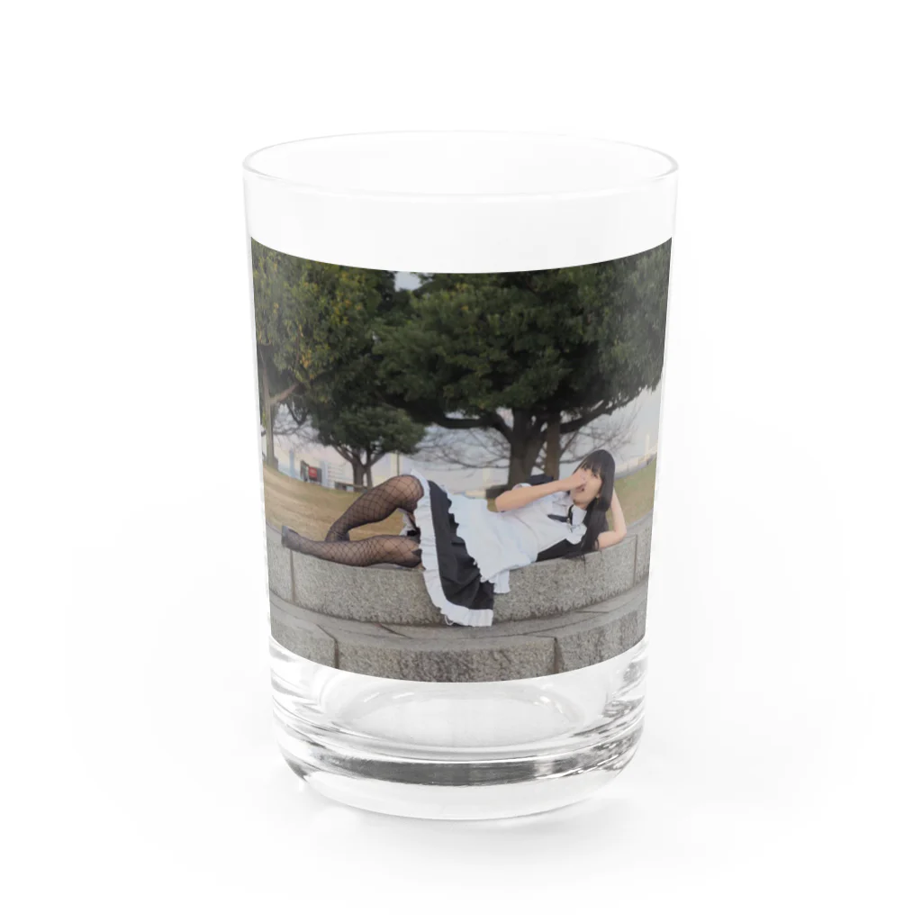 ねこねこまうまうのだらだらメイド Water Glass :front