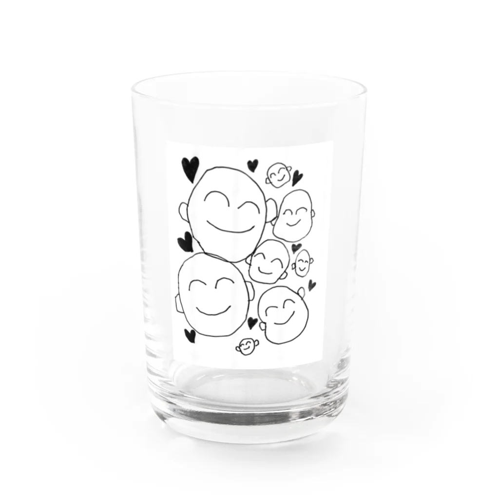 しあわせ笑顔のしあわせ笑顔２ Water Glass :front