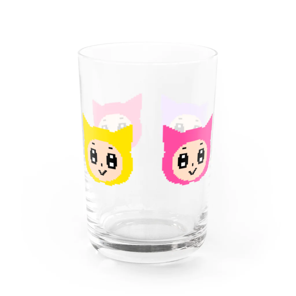 音口あいの音楽研究所のドット絵いもにゃん Water Glass :front