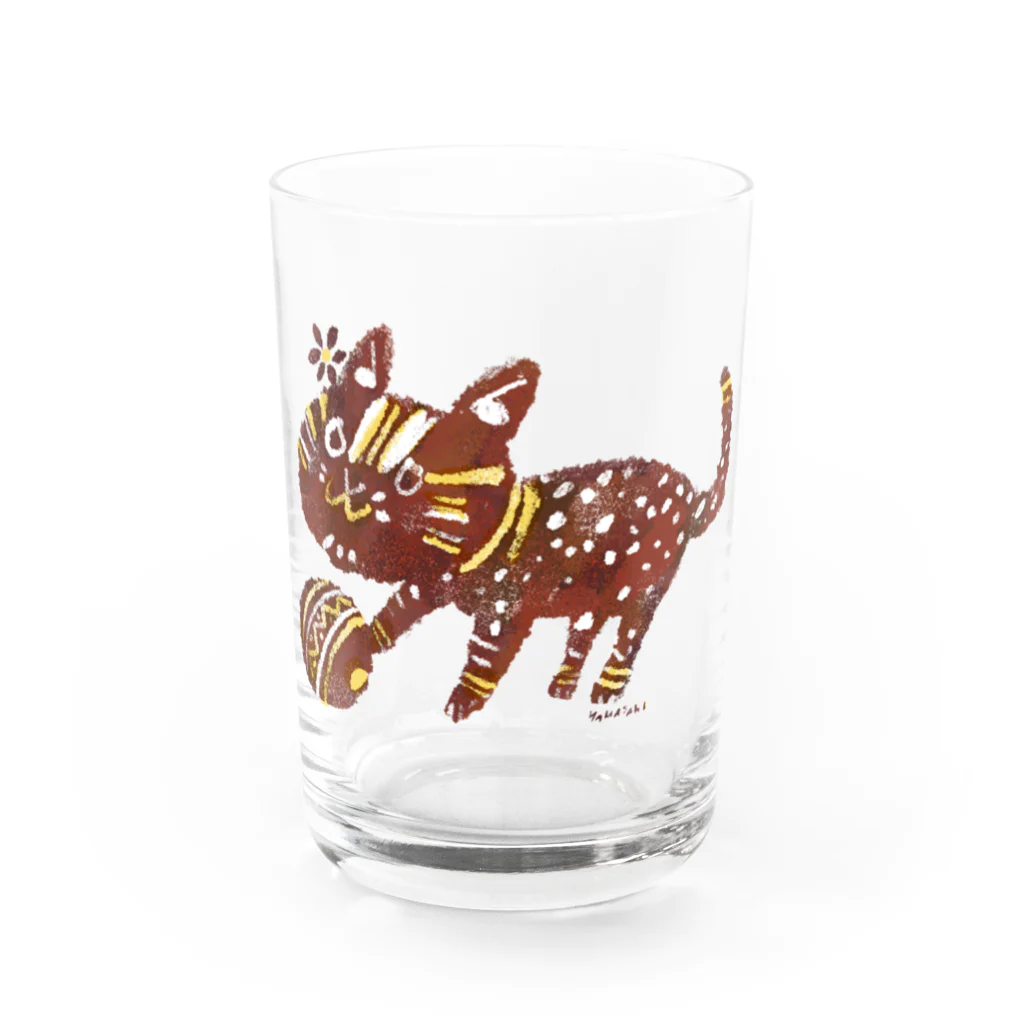 ヤマサキ堂の石虎ちゃん Water Glass :front