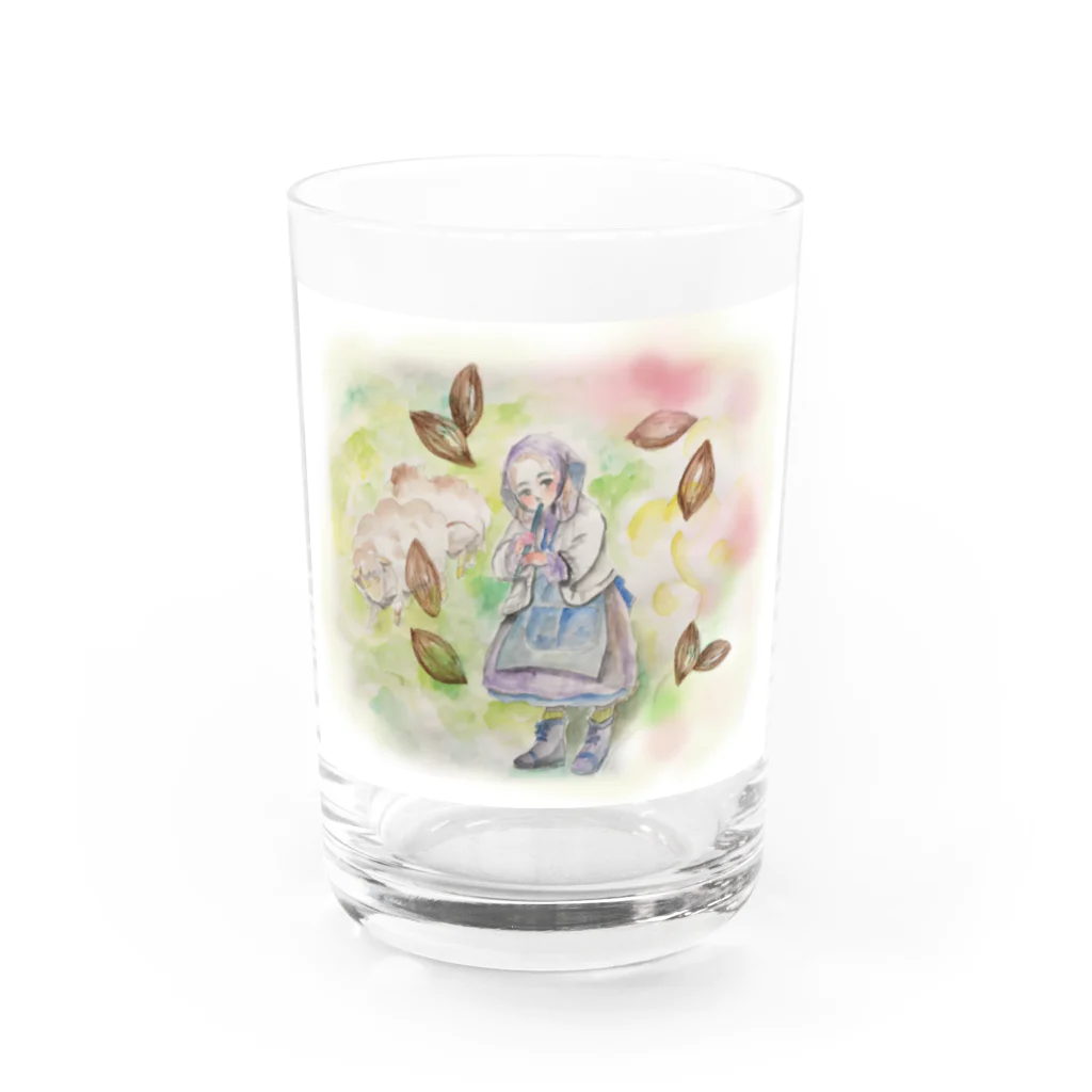 vierkの葦笛の踊り Water Glass :front