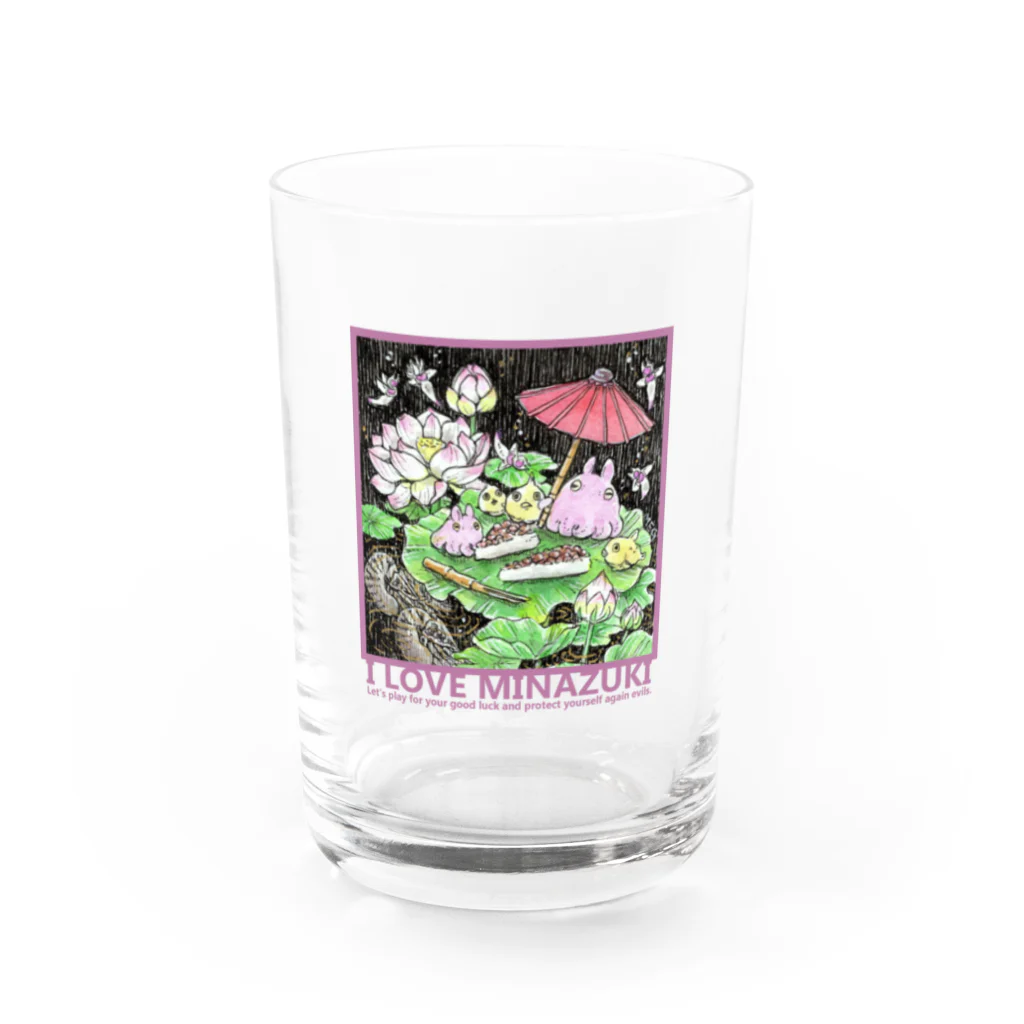 MoChi_Megのメンダコと水無月 Water Glass :front