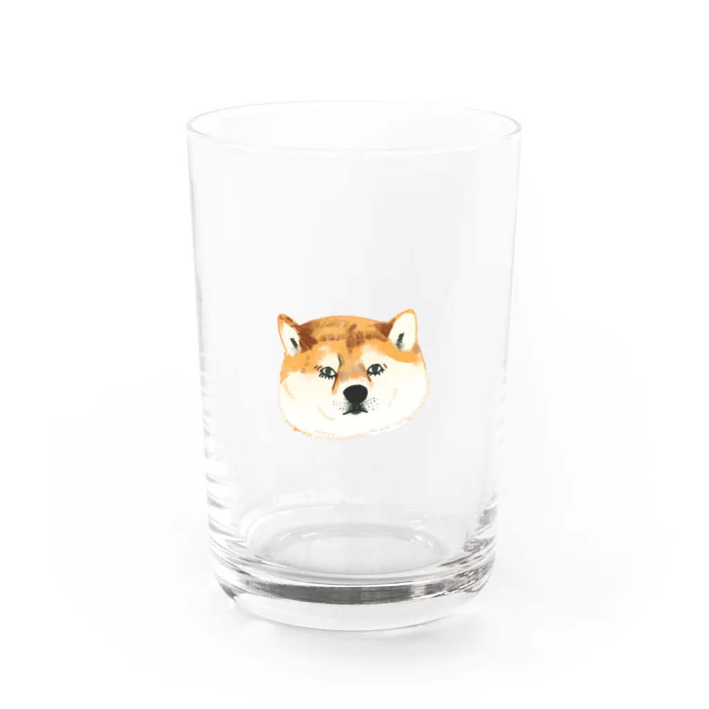 かれいの散歩行きたくない Water Glass :front