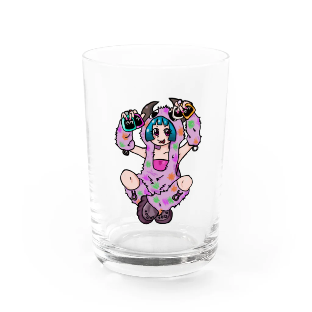 あやしいおばさん くろまめさんの○ュアアルコール（ク○イナー） Water Glass :front