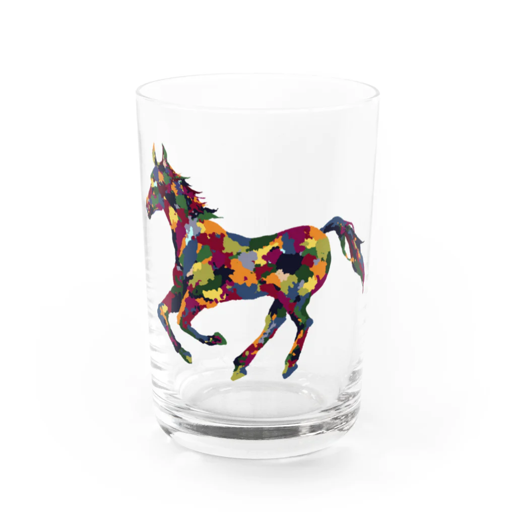 meiroのカラフルなホース Water Glass :front