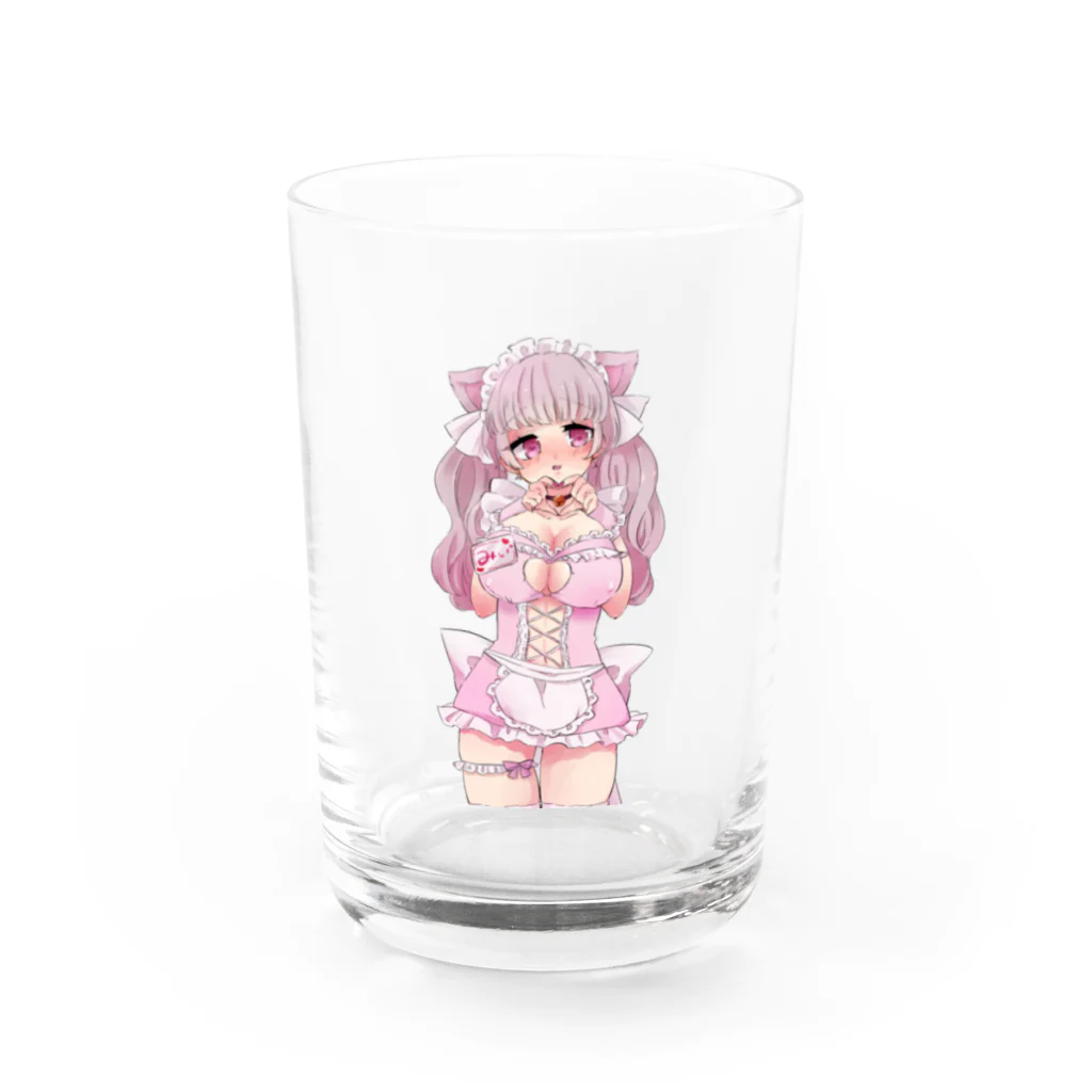 みぃのこんかふぇのみぃ Water Glass :front