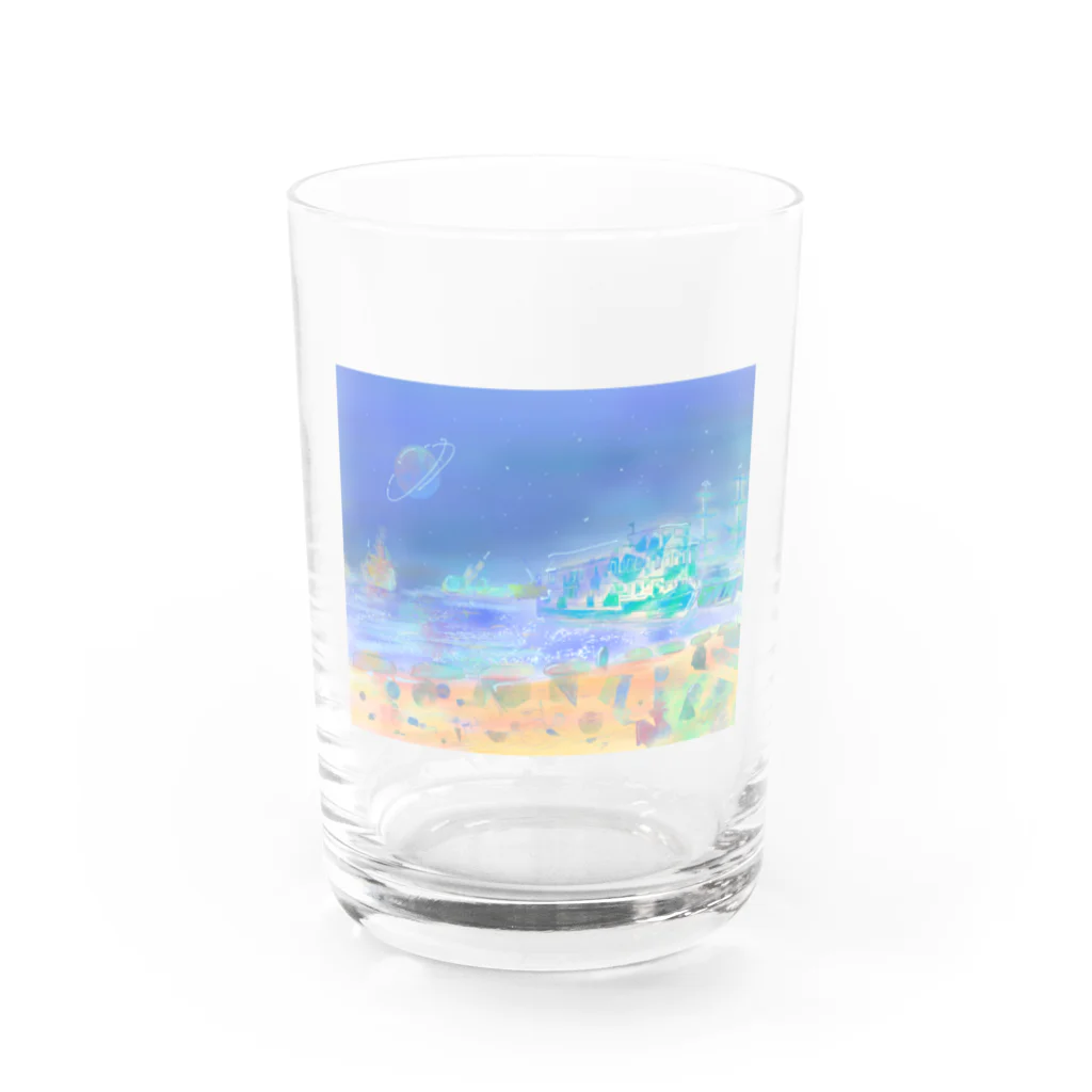 ponjurakugakiのkobe Water Glass :front