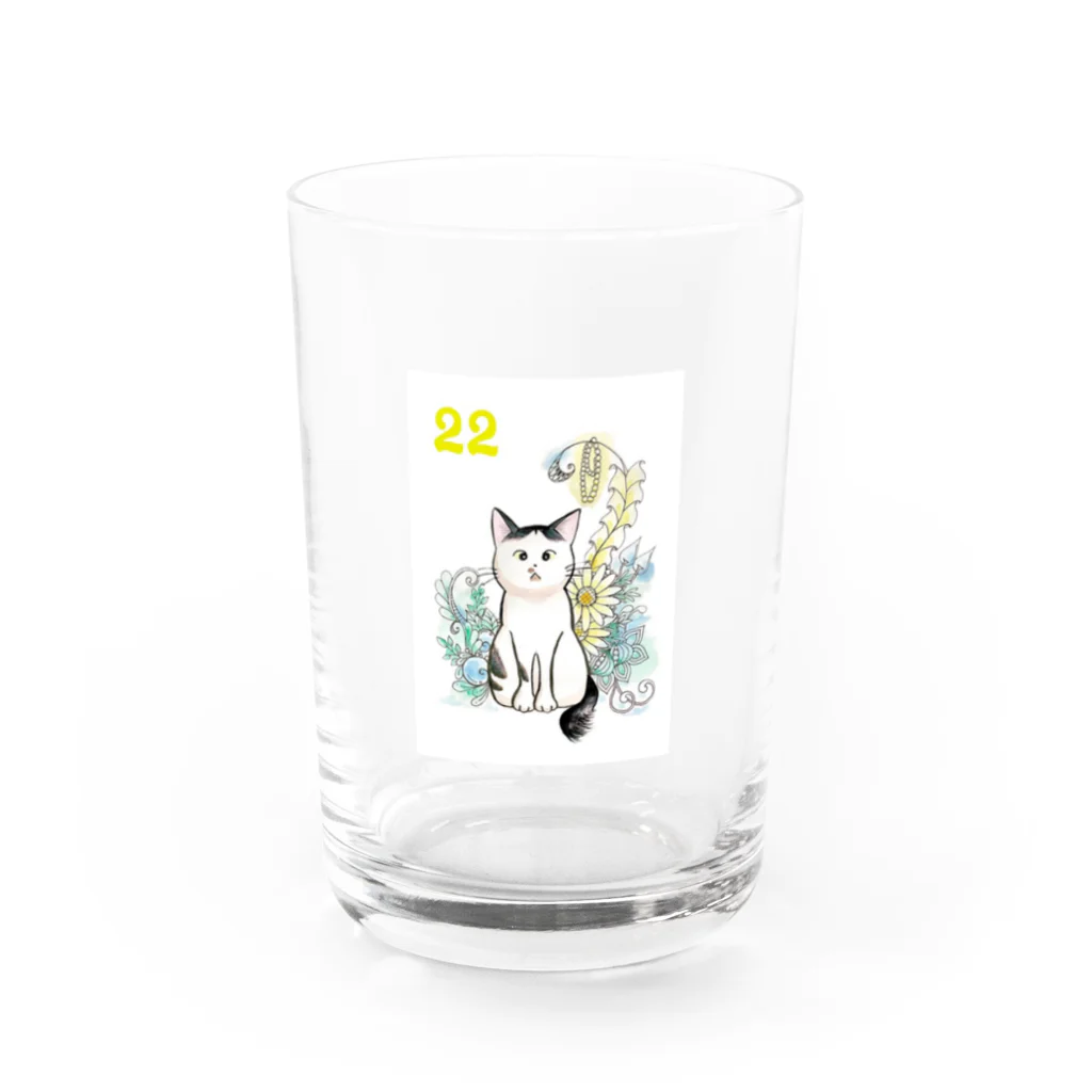 nekoshop-lienのタロウ猫店長 Water Glass :front