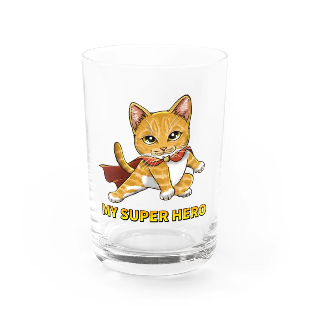 縁-yukari-のMY SUPER HERO Water Glass :front