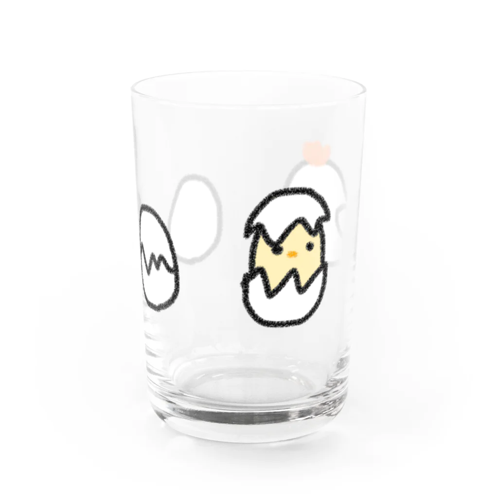 ぽぽふぅ。の成鳥過程 Water Glass :front