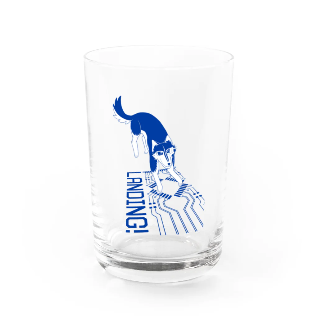 SouthBridge's Physical Layer via GMOのLANDING!　単色ブルー Water Glass :front