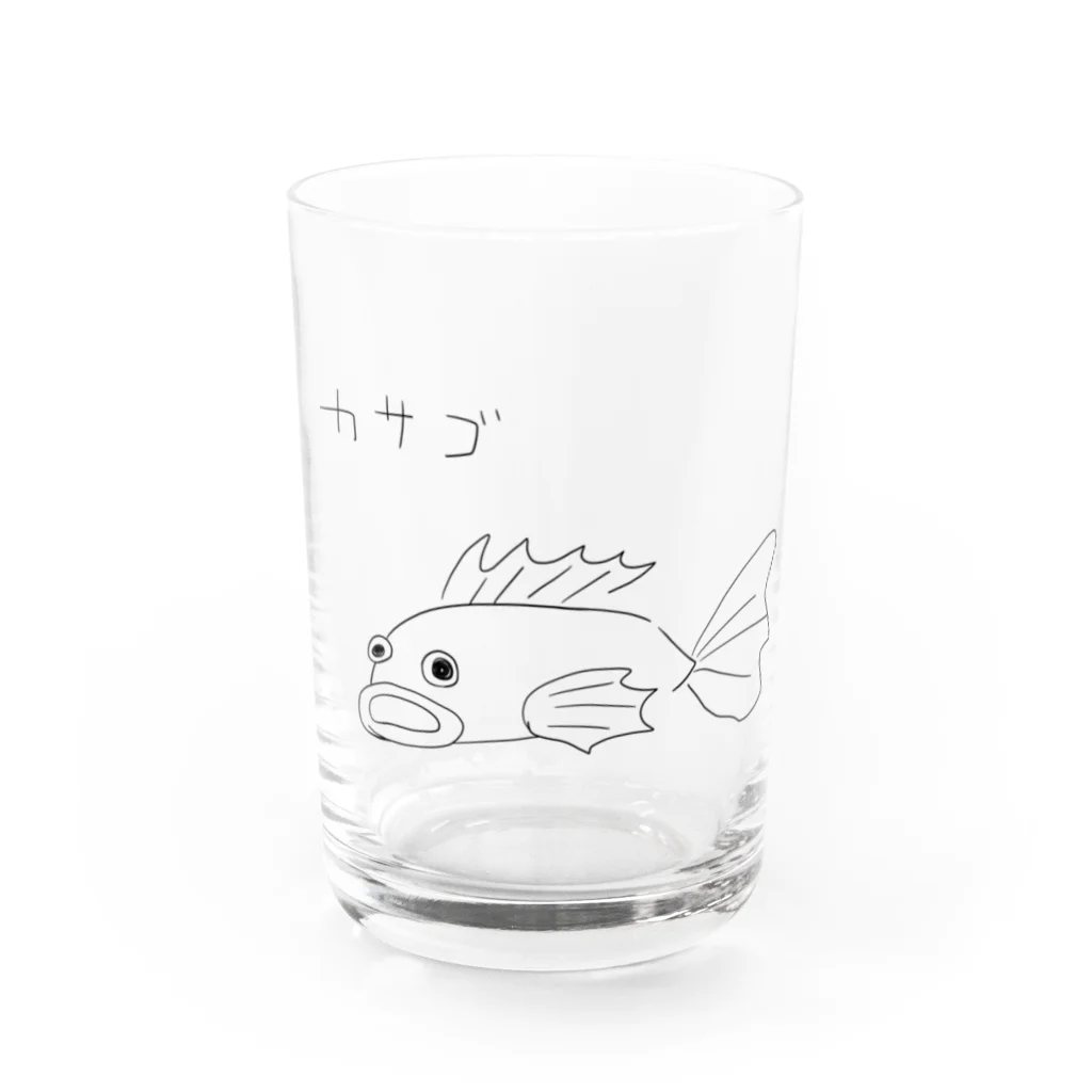 忠犬はちこの犬小屋ショップのカサゴ Water Glass :front