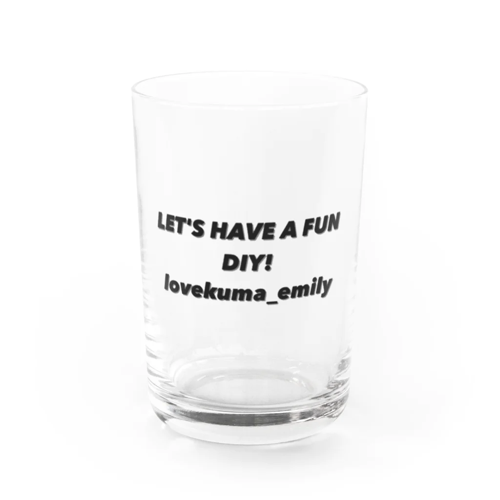 lovekuma_emilyのlovekuma_emily Water Glass :front