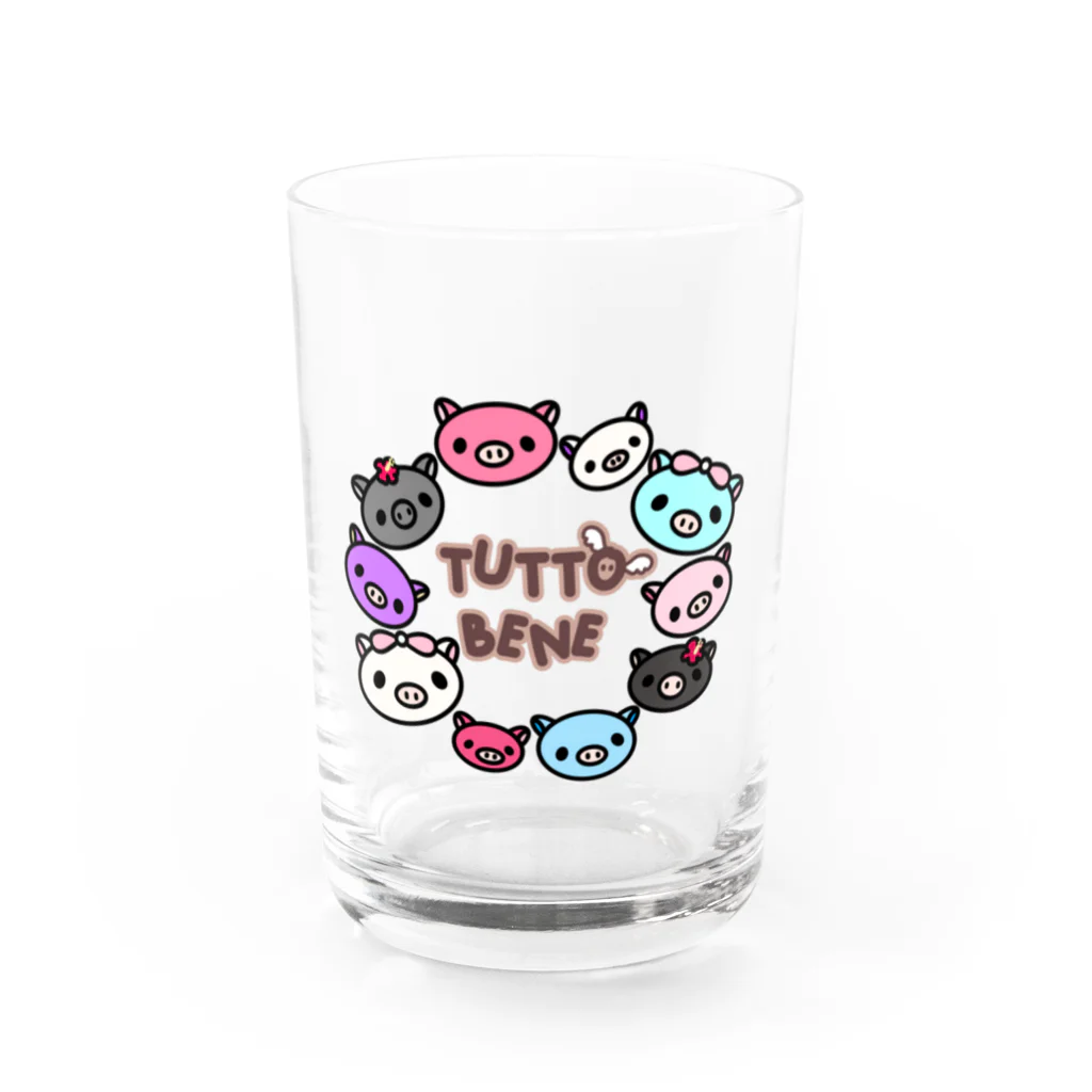 ふじこのうまくいくさ！ Water Glass :front