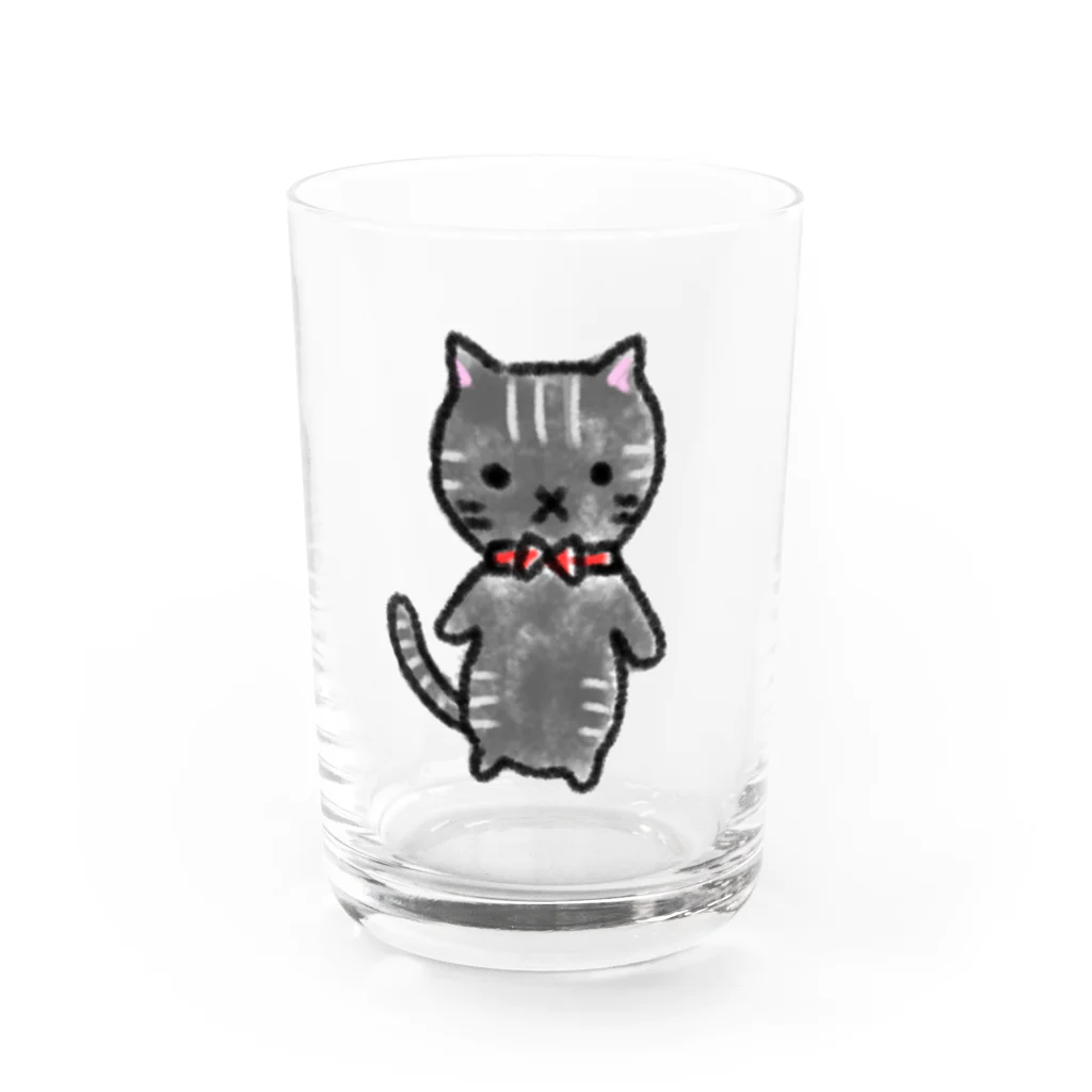 neko_no_kuniのモブにゃん名前はまだない Water Glass :front