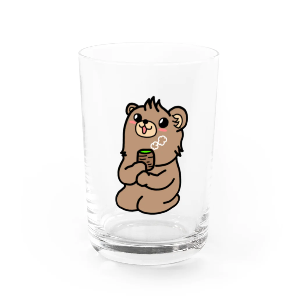 トホクマッチ🐻のトホクマッチ🐻いっぷく🐻 Water Glass :front