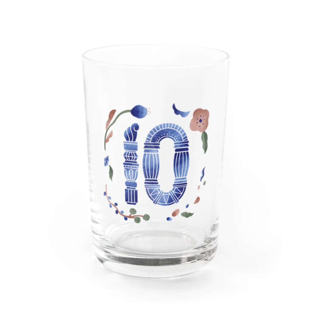 なめきみほのおみせの数字のイラスト-10 グラス前面