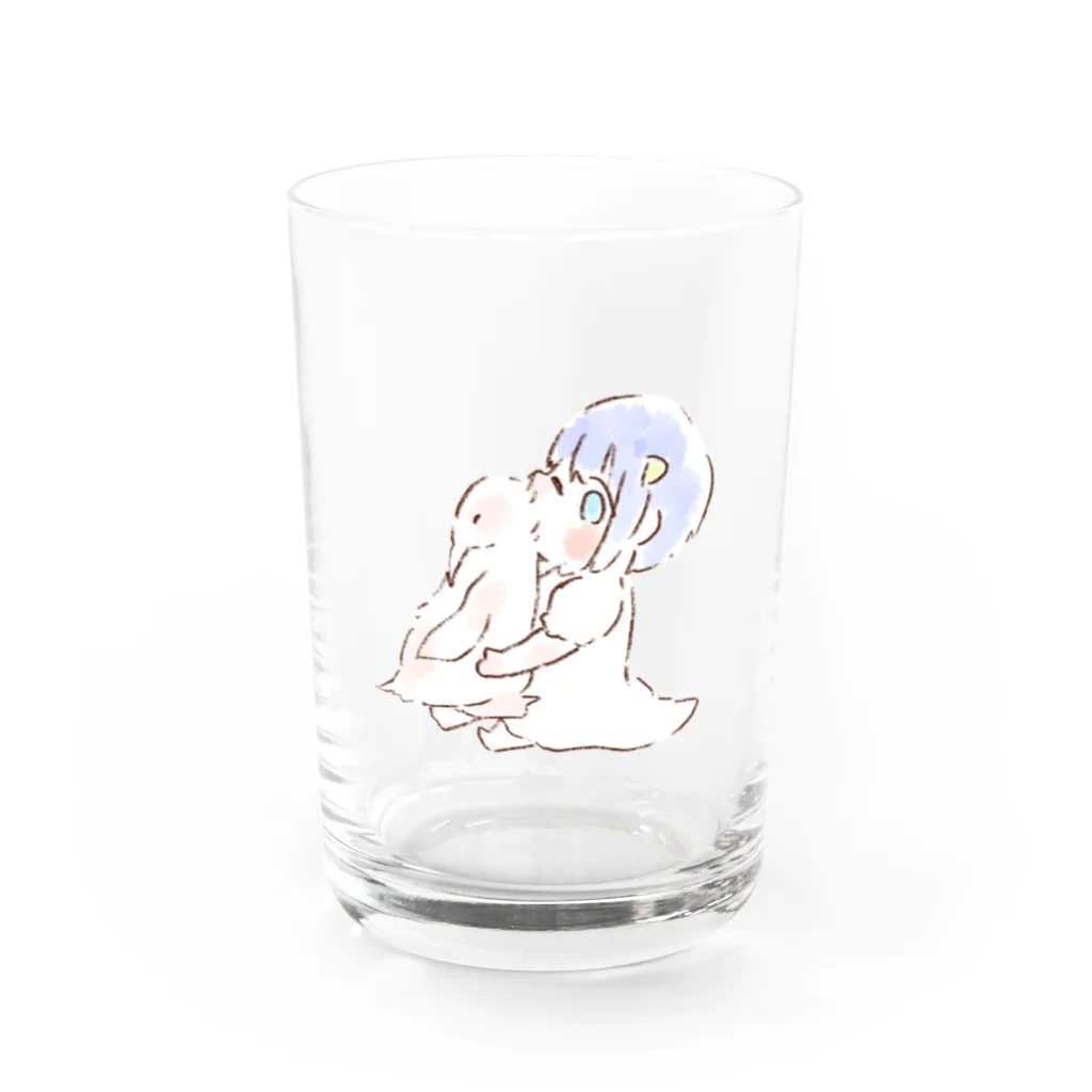 おじき🐧🔪のふかふかペンギン　mark2 Water Glass :front