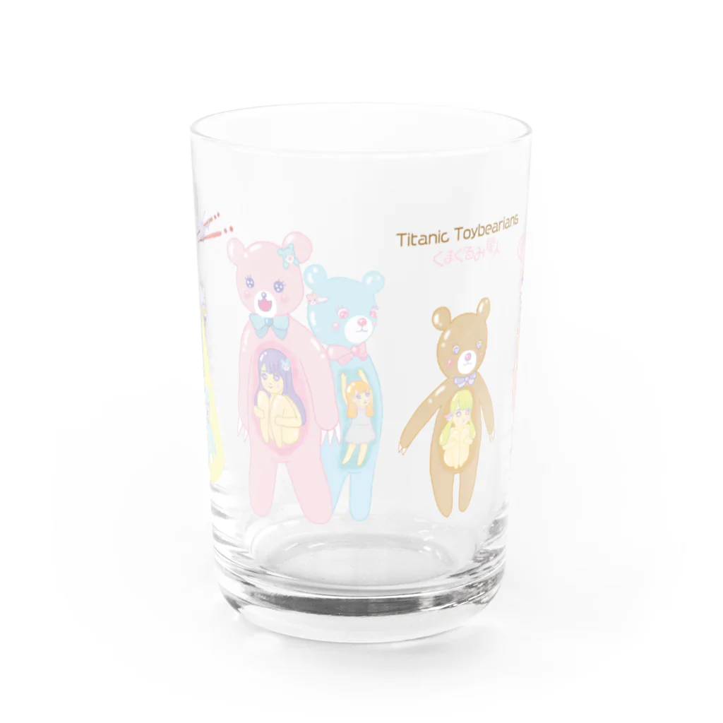 coronaaatのくまぐるみ星人 Water Glass :front