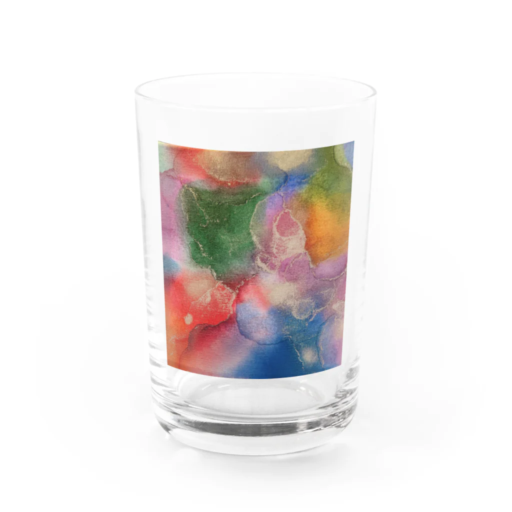 サヤカ | syk artのcolorful Water Glass :front