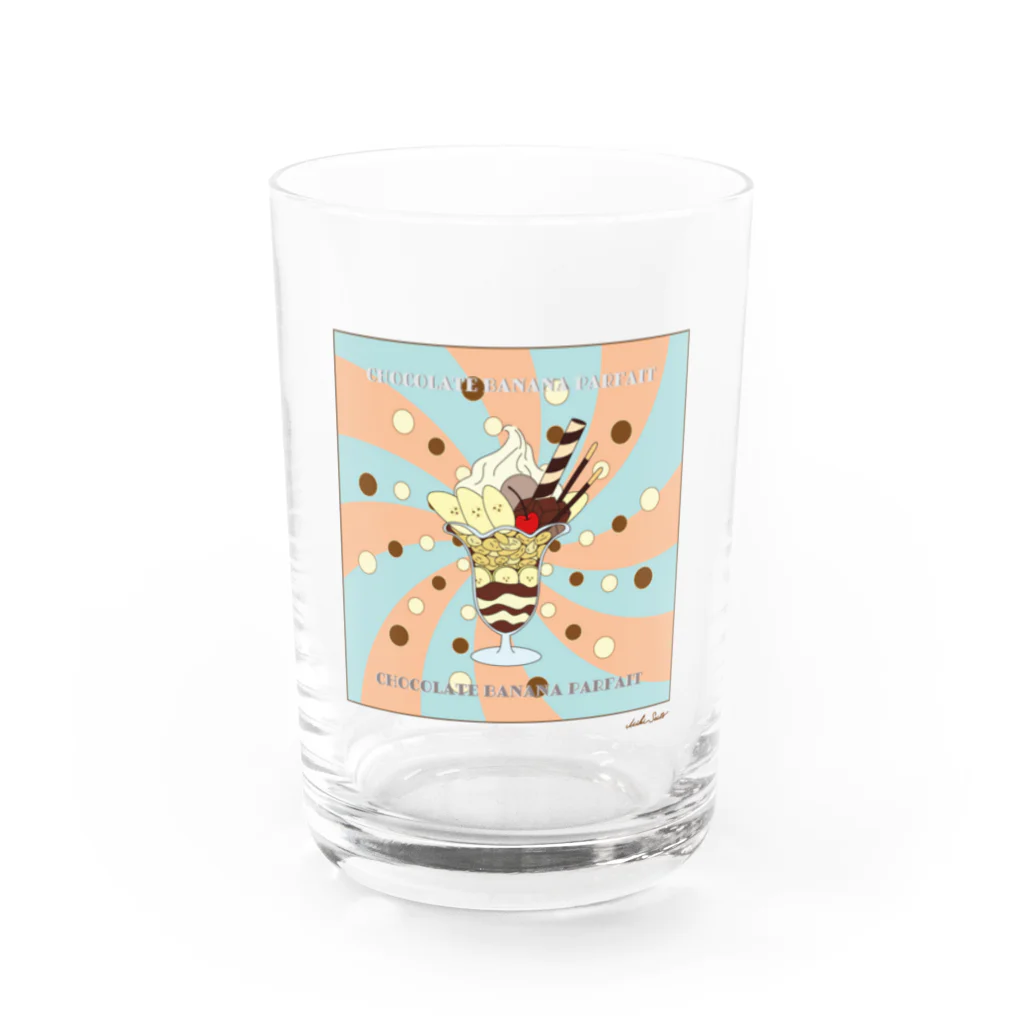 Beagle & BearのChocolate banana parfait Water Glass :front