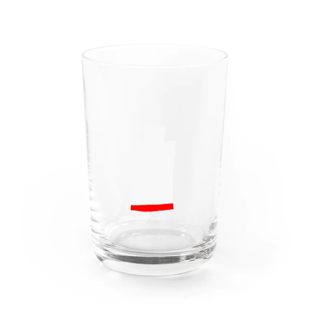 ゴミの中からこんにちはの残りわずか Water Glass :front