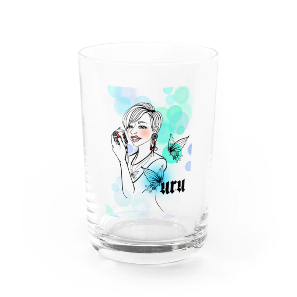 🫧🦋uru🎙ぅʓ👠💕の🫧🦋uru🎙ぅʓ 👠💕グッズ Water Glass :front