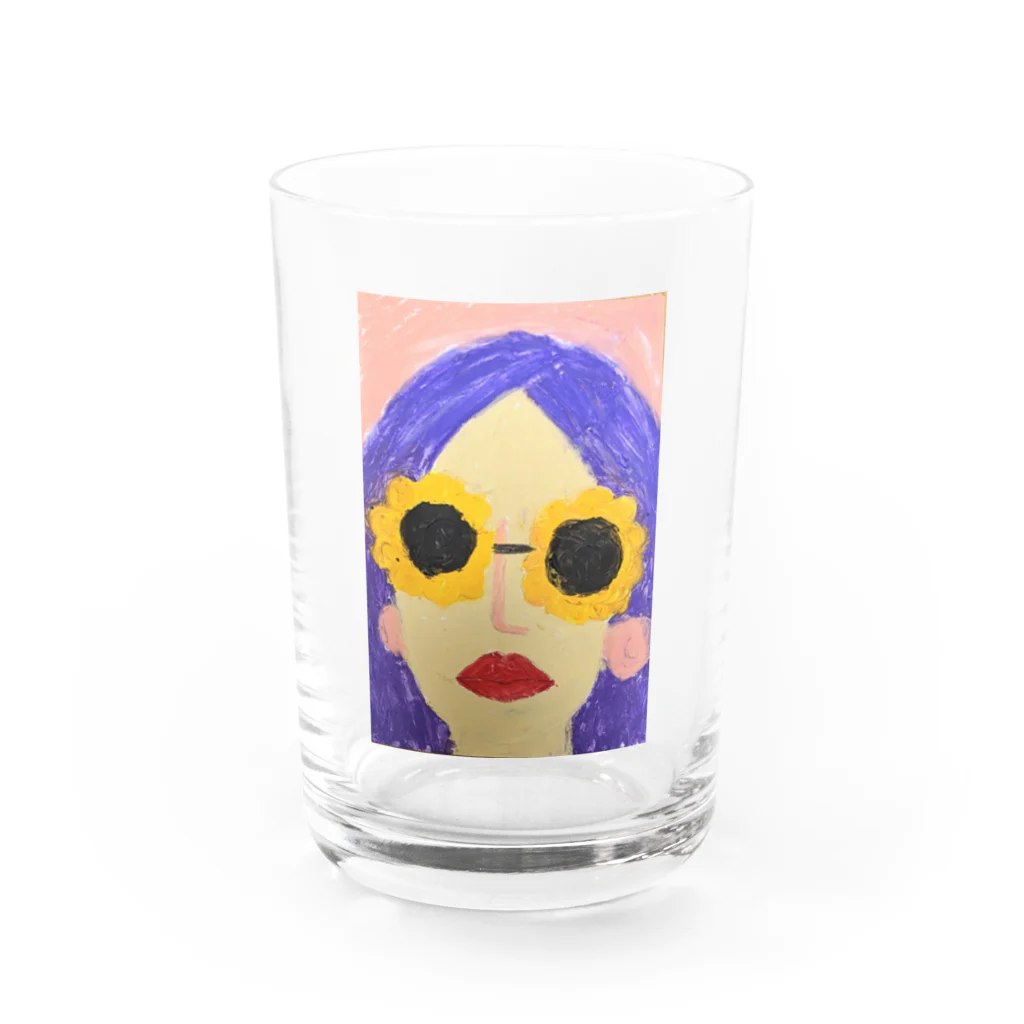 ルーナ│障害者アート の人生と女 Water Glass :front