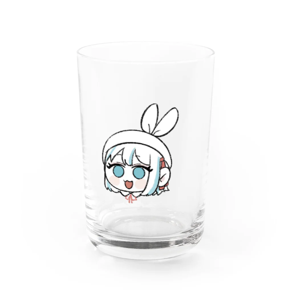 いぬい商店のおまんじゅうにあ Water Glass :front