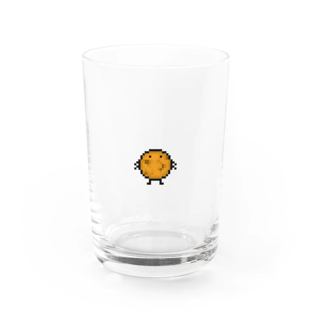 わらべの草加せんべいくん Water Glass :front