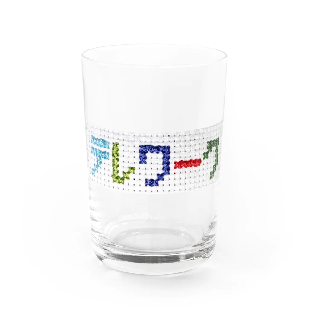 FUKUFUKUKOUBOUのテレワーク(手芸クロスステッチ)シリーズ Water Glass :front